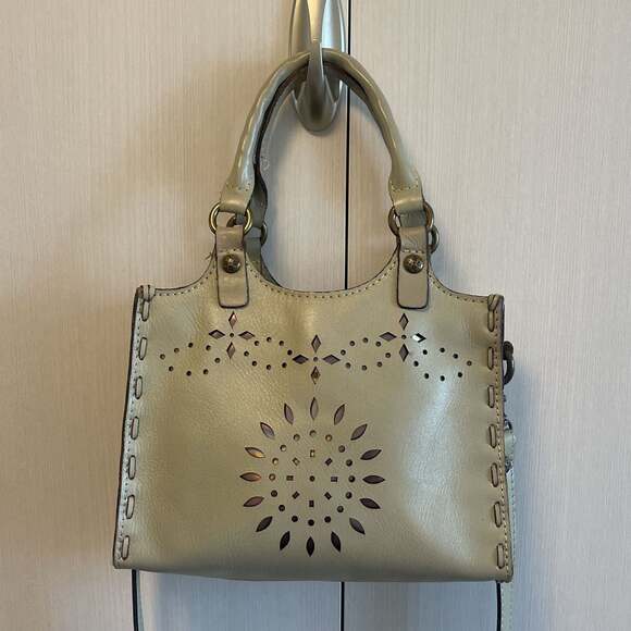 Patricia Nash Handbags - Patricia Nash Laser Cut Chiara Leather Satchel/Crossbody Bag